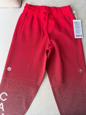 lululemon athletica Red Ombre Track Joggers